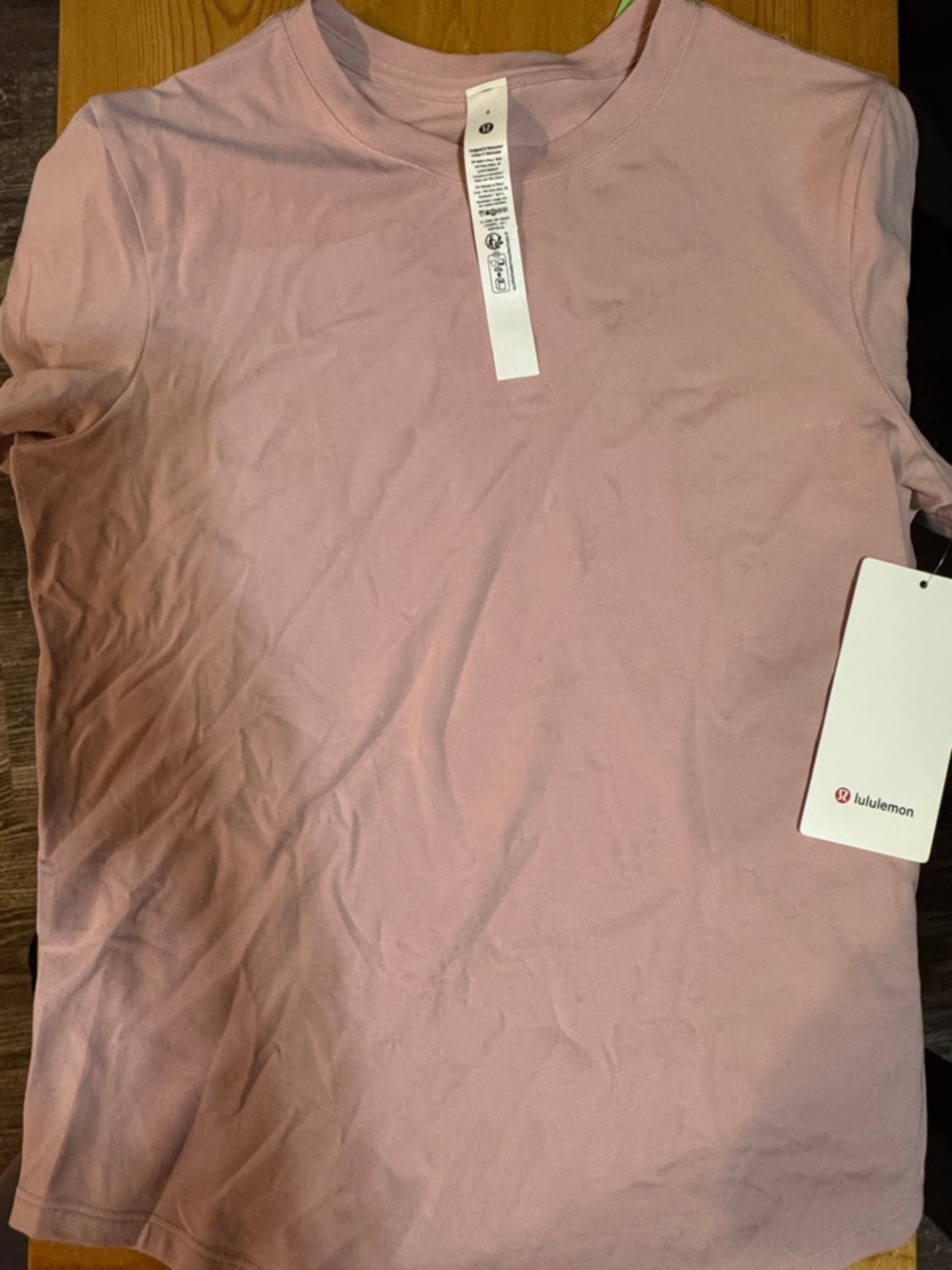 lululemon athletica Crew Tee in Dusty Rose
